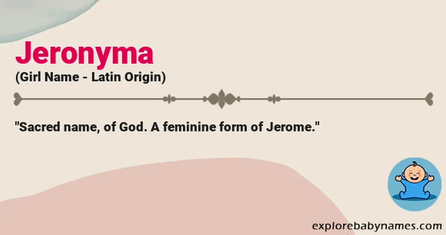 Meaning of Jeronyma