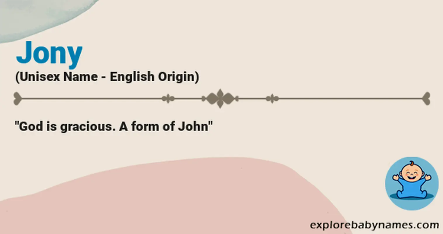 Meaning of Jony