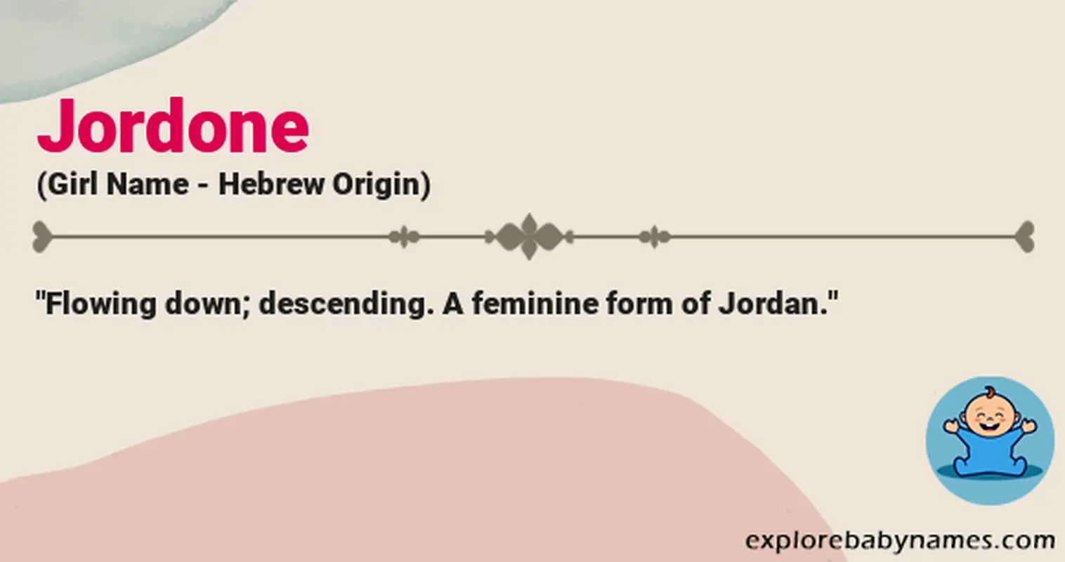 Meaning of Jordone