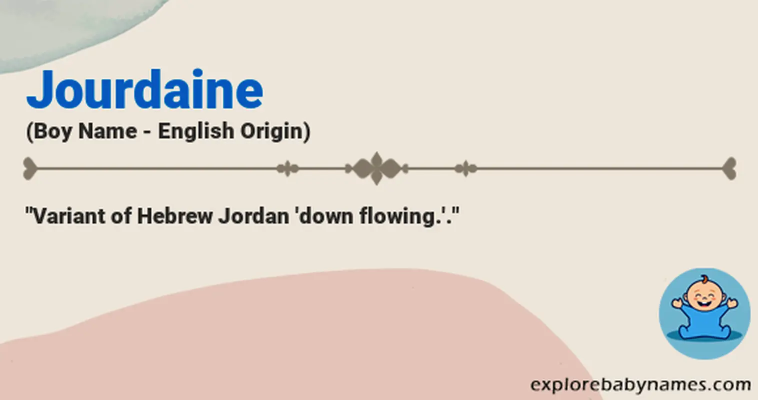 Meaning of Jourdaine