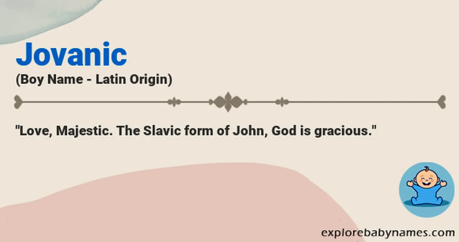 Meaning of Jovanic