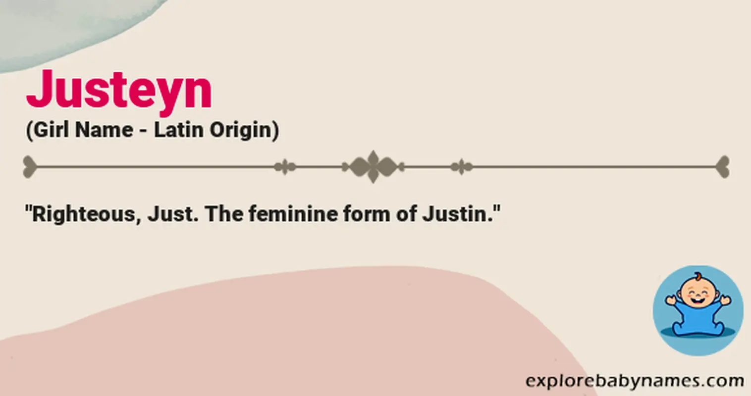 Meaning of Justeyn