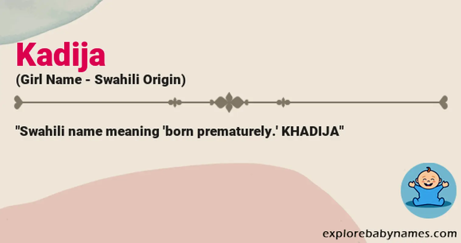 Meaning of Kadija