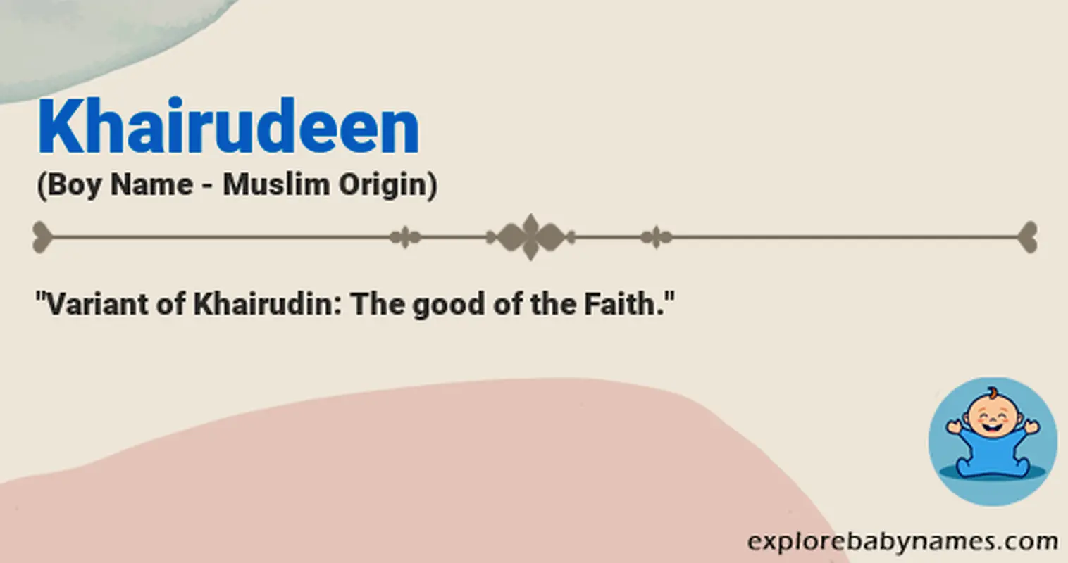 Meaning of Khairudeen