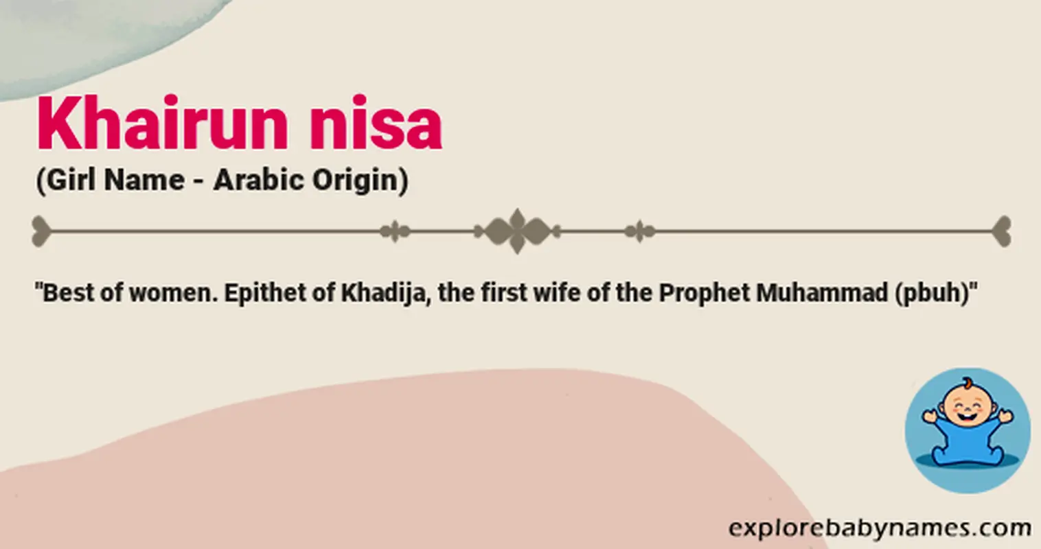 Meaning of Khairun nisa