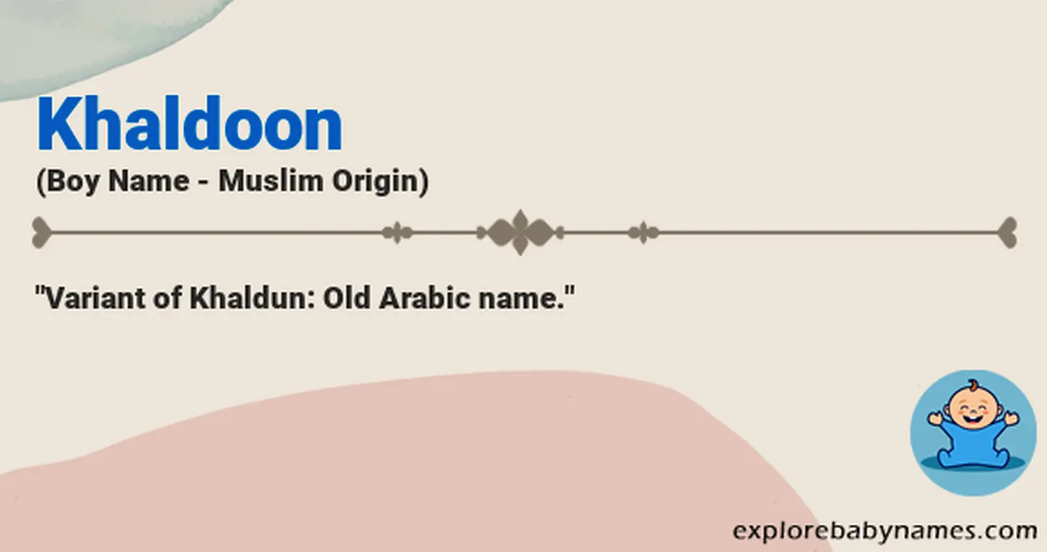 Meaning of Khaldoon