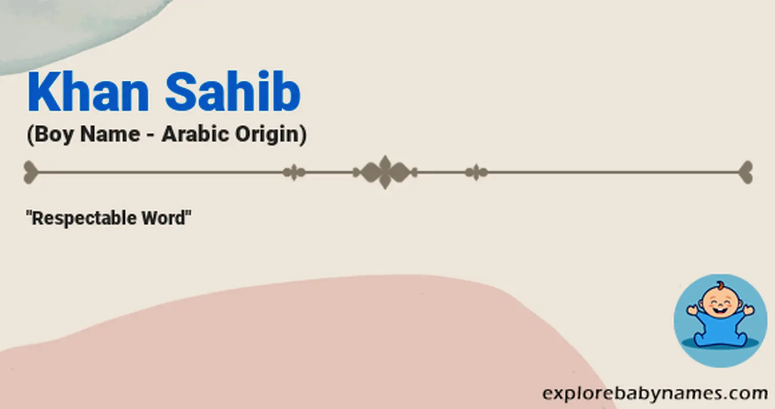 Meaning of Khan Sahib