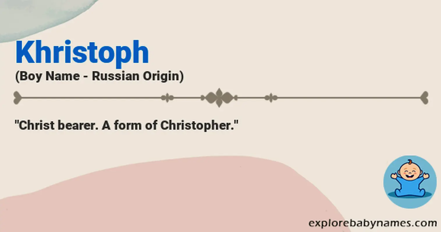 Meaning of Khristoph