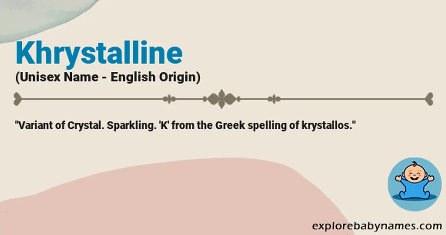Meaning of Khrystalline