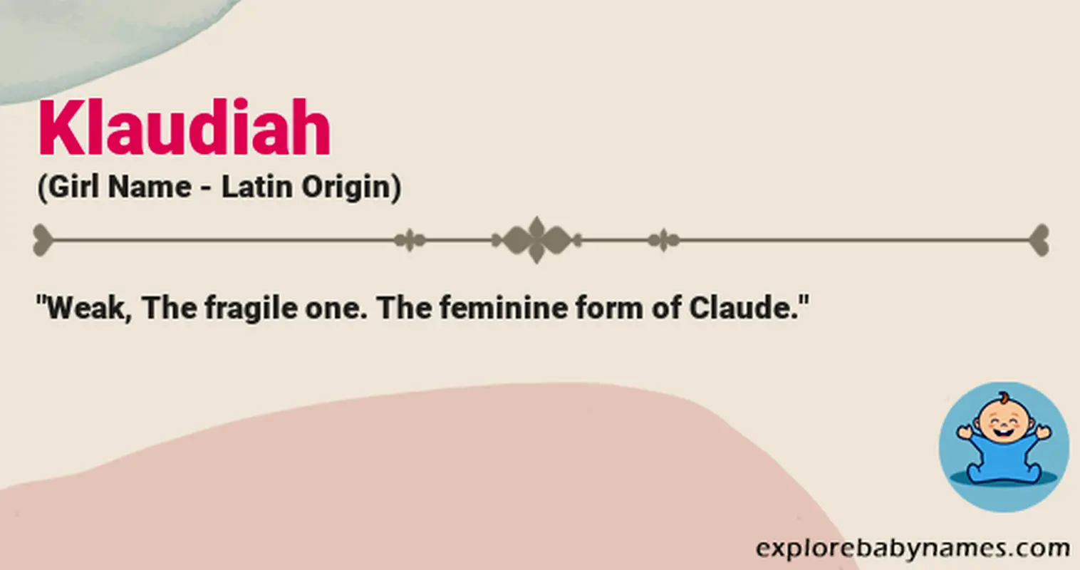 Meaning of Klaudiah