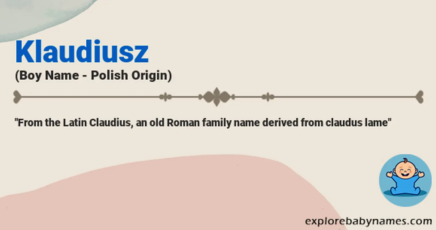 Meaning of Klaudiusz