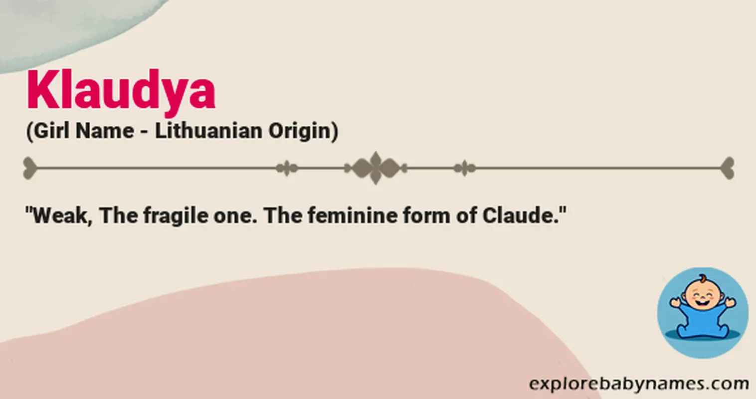 Meaning of Klaudya