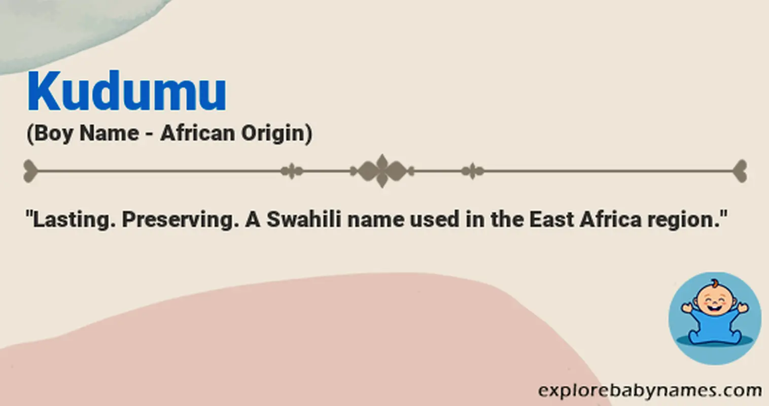 Meaning of Kudumu