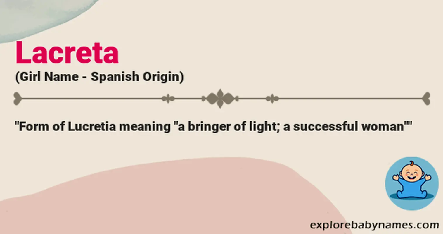 Meaning of Lacreta
