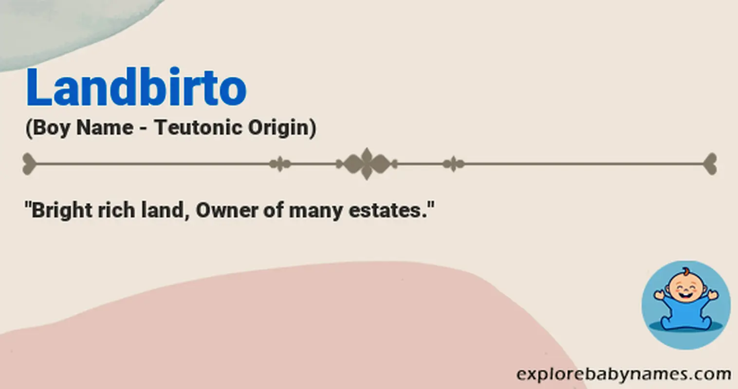 Meaning of Landbirto