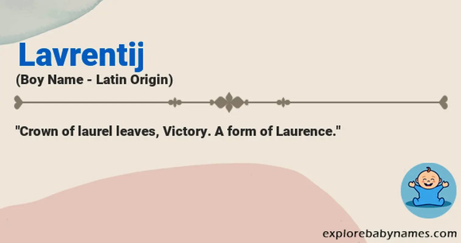Meaning of Lavrentij