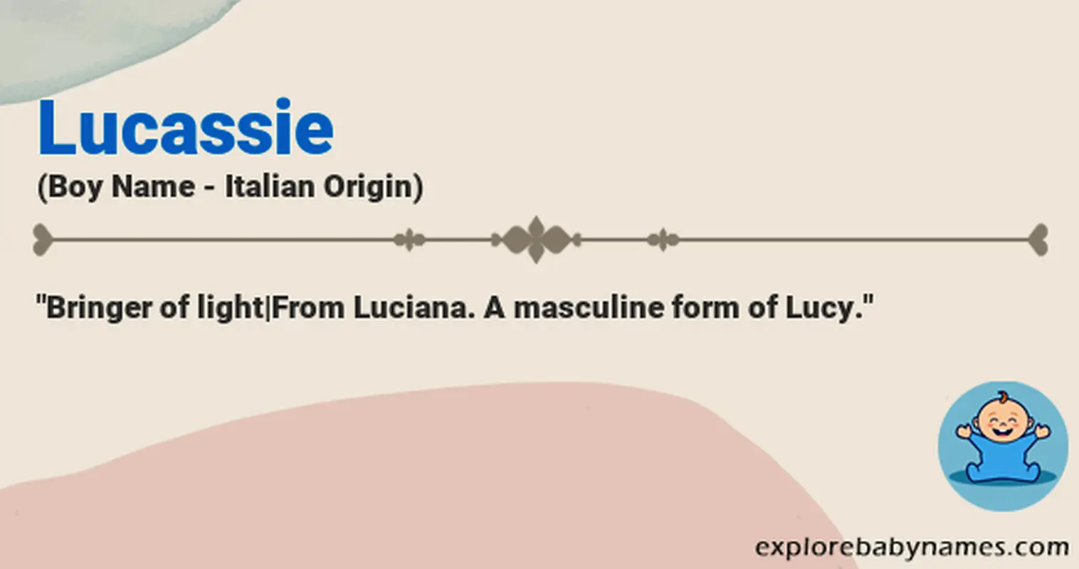 Meaning of Lucassie