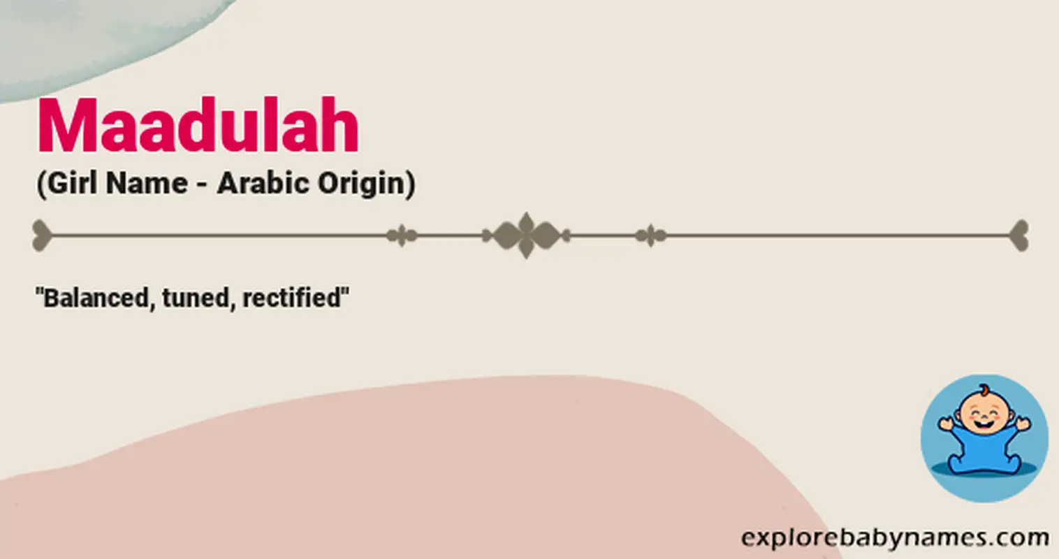 Meaning of Maadulah