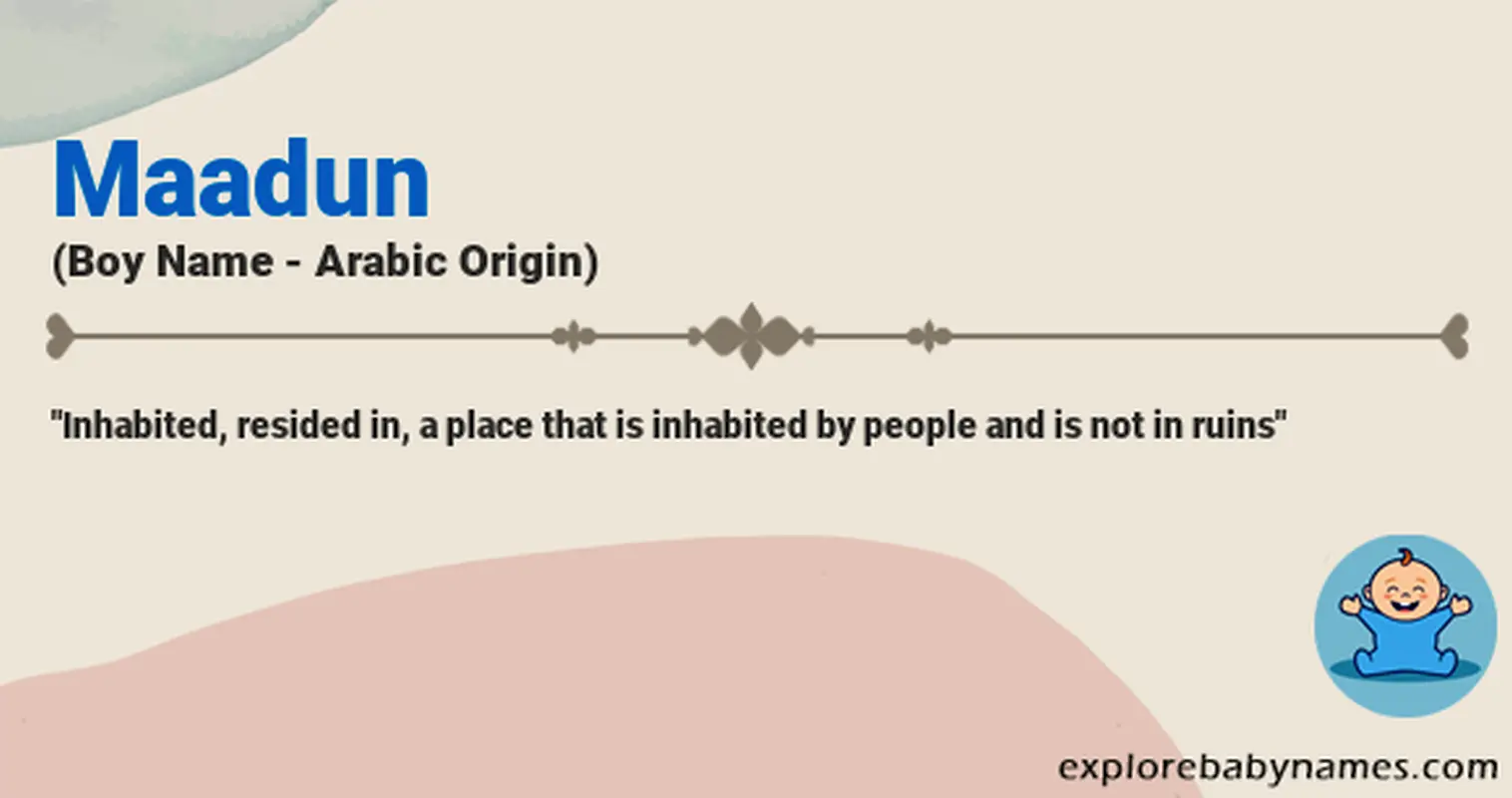Meaning of Maadun