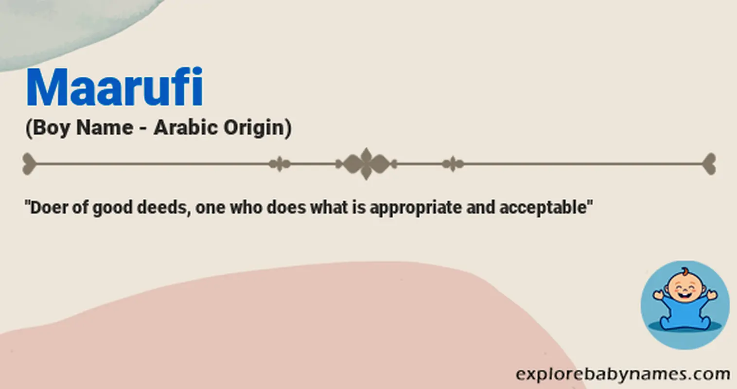 Meaning of Maarufi