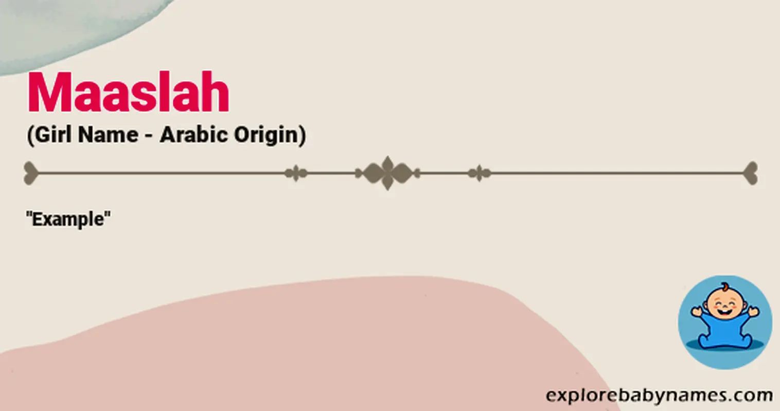 Meaning of Maaslah