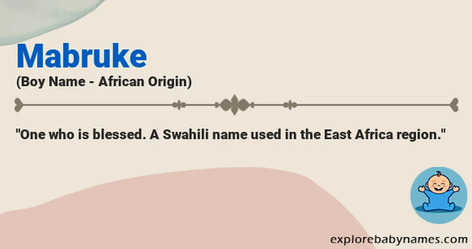 Meaning of Mabruke