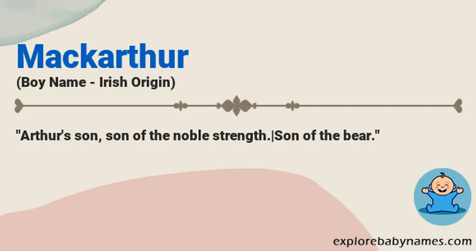 Meaning of Mackarthur