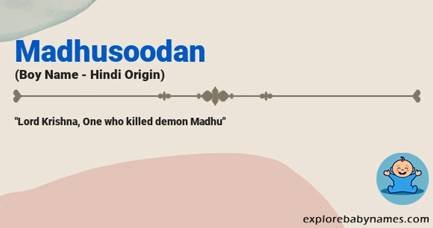 Meaning of Madhusoodan