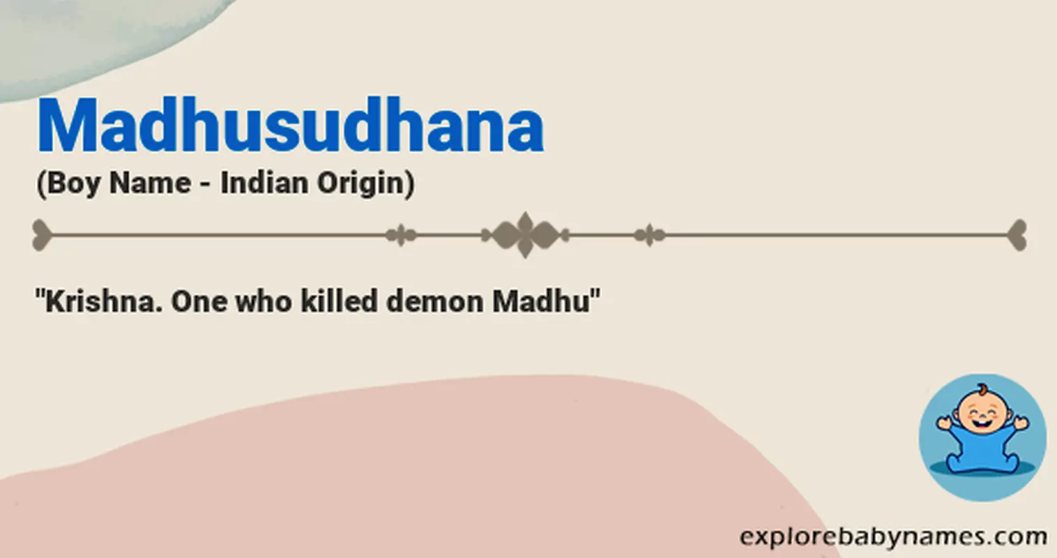 Meaning of Madhusudhana