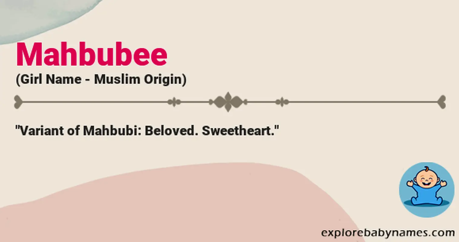 Meaning of Mahbubee