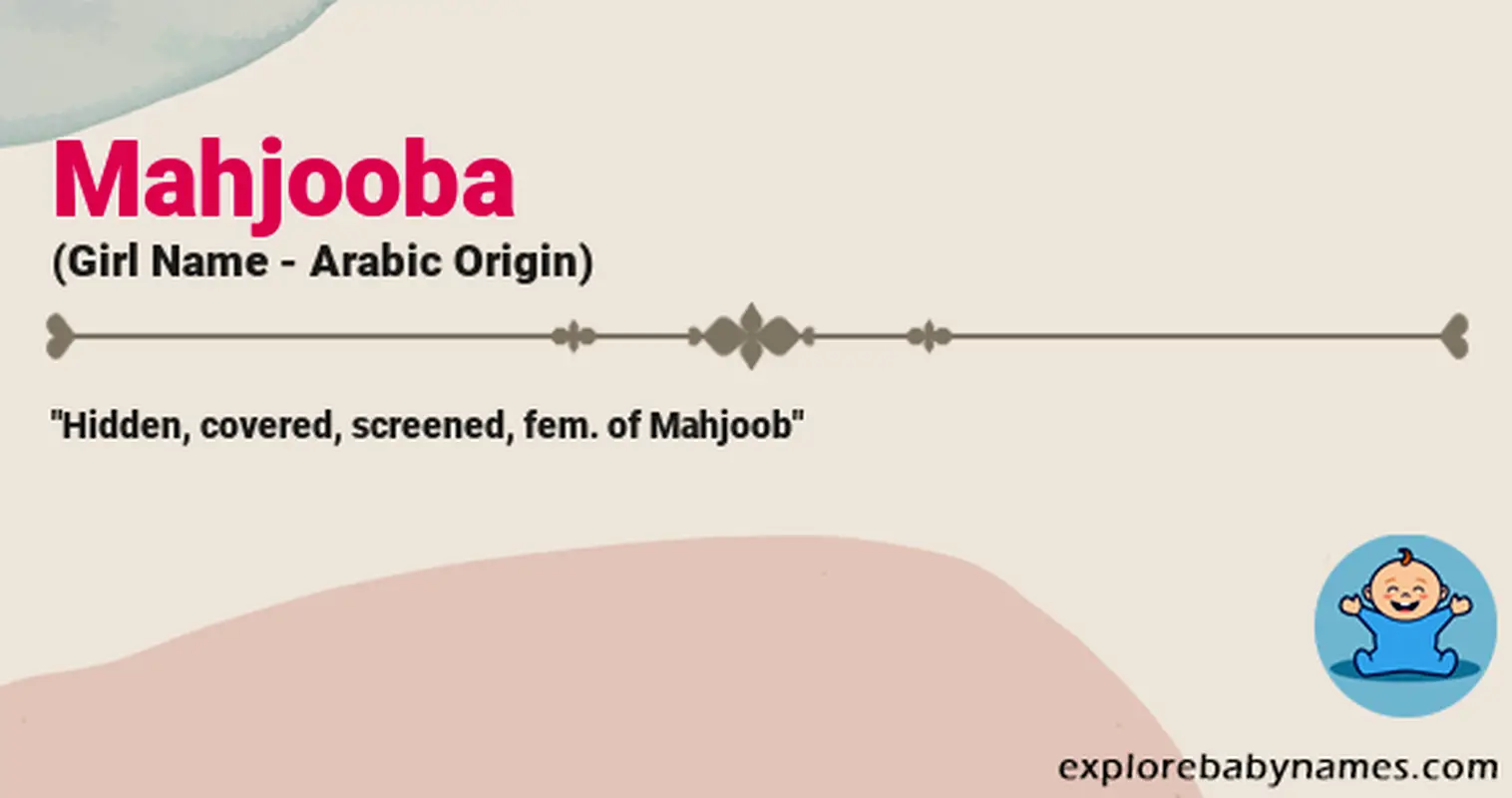 Meaning of Mahjooba