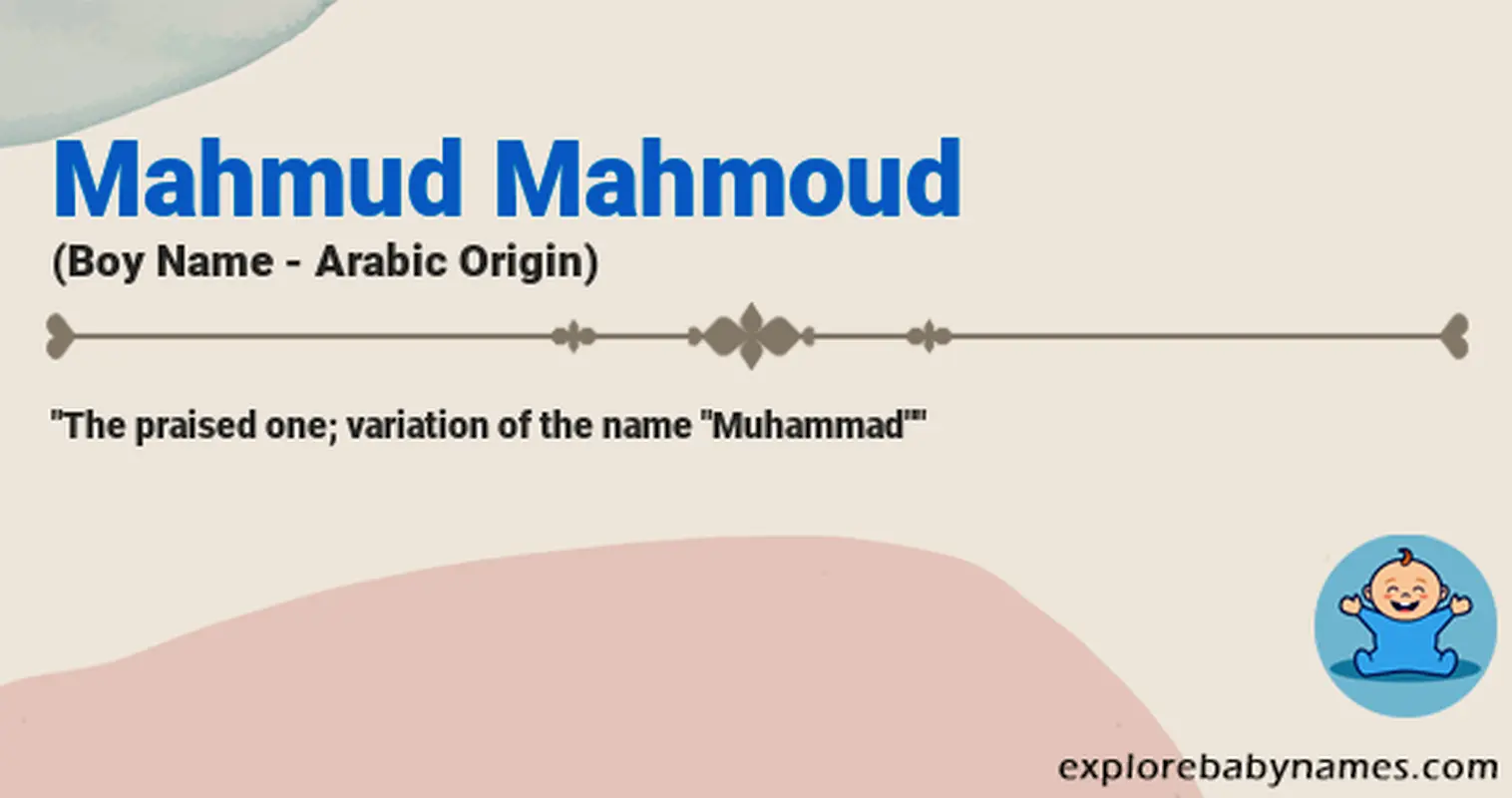 Meaning of Mahmud Mahmoud