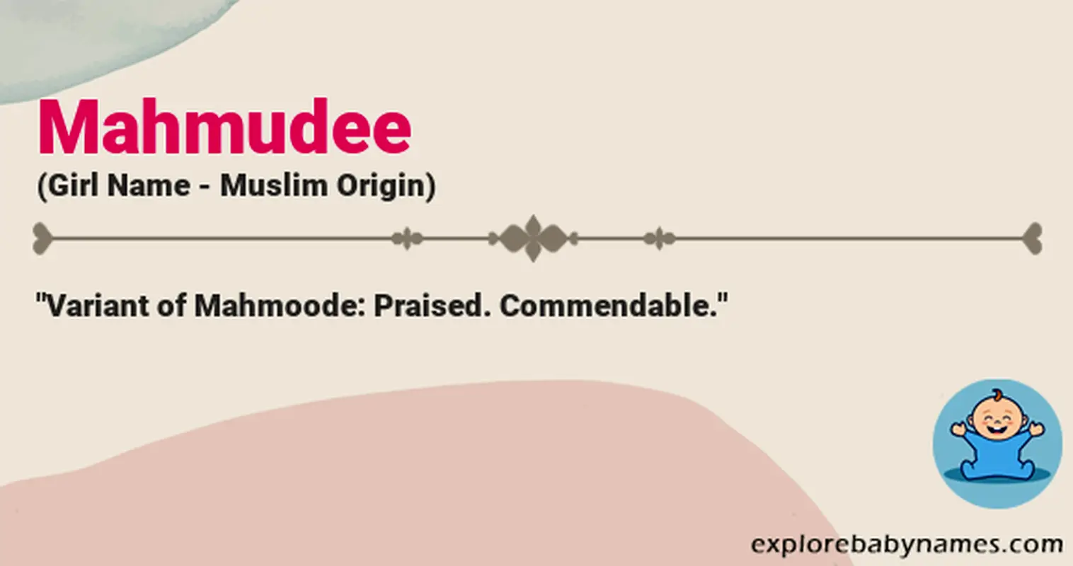Meaning of Mahmudee