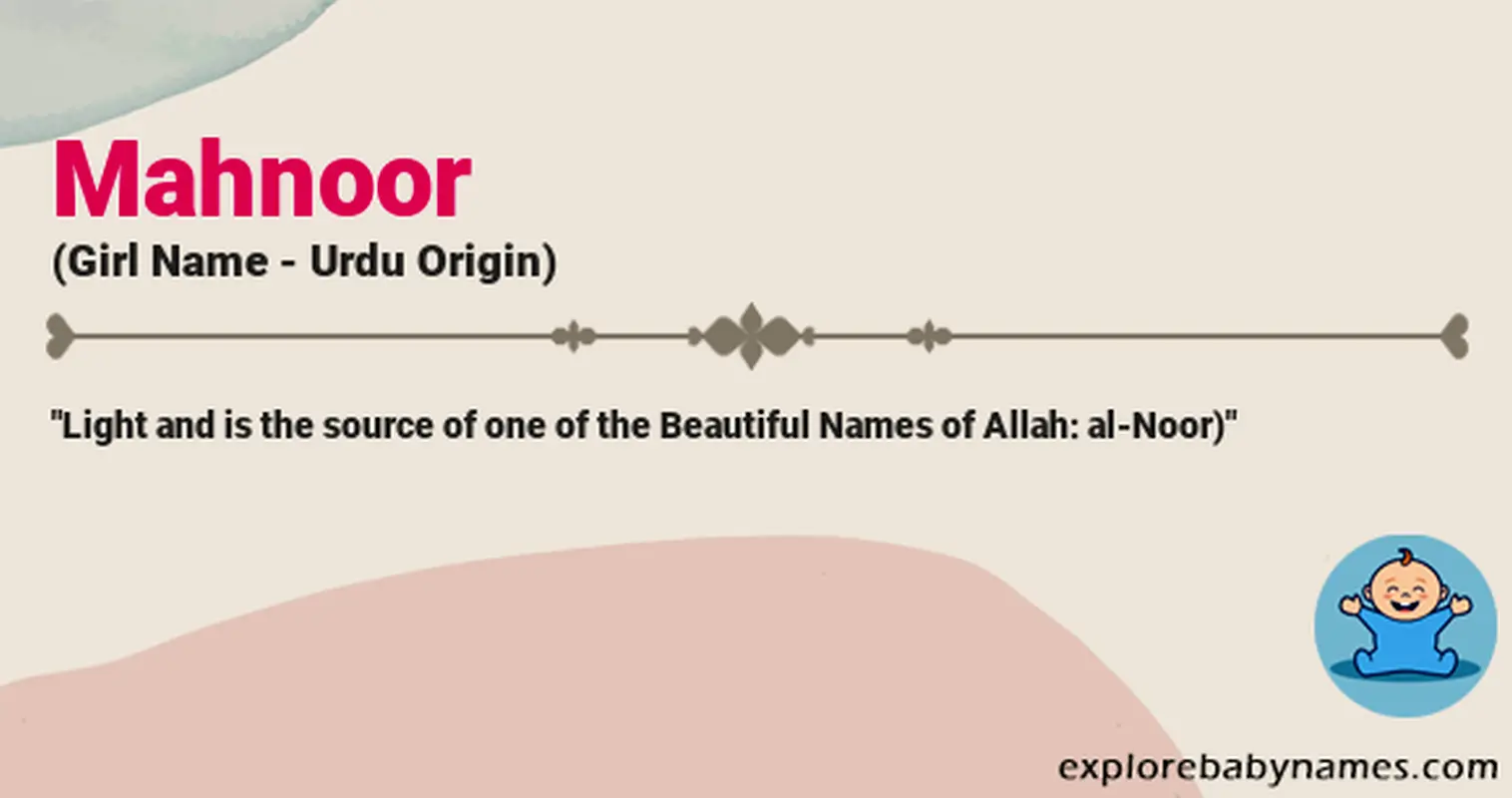 Meaning of Mahnoor