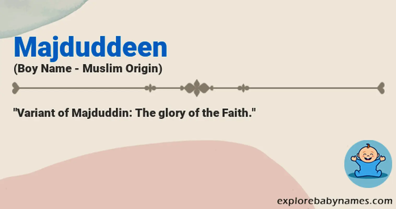 Meaning of Majduddeen
