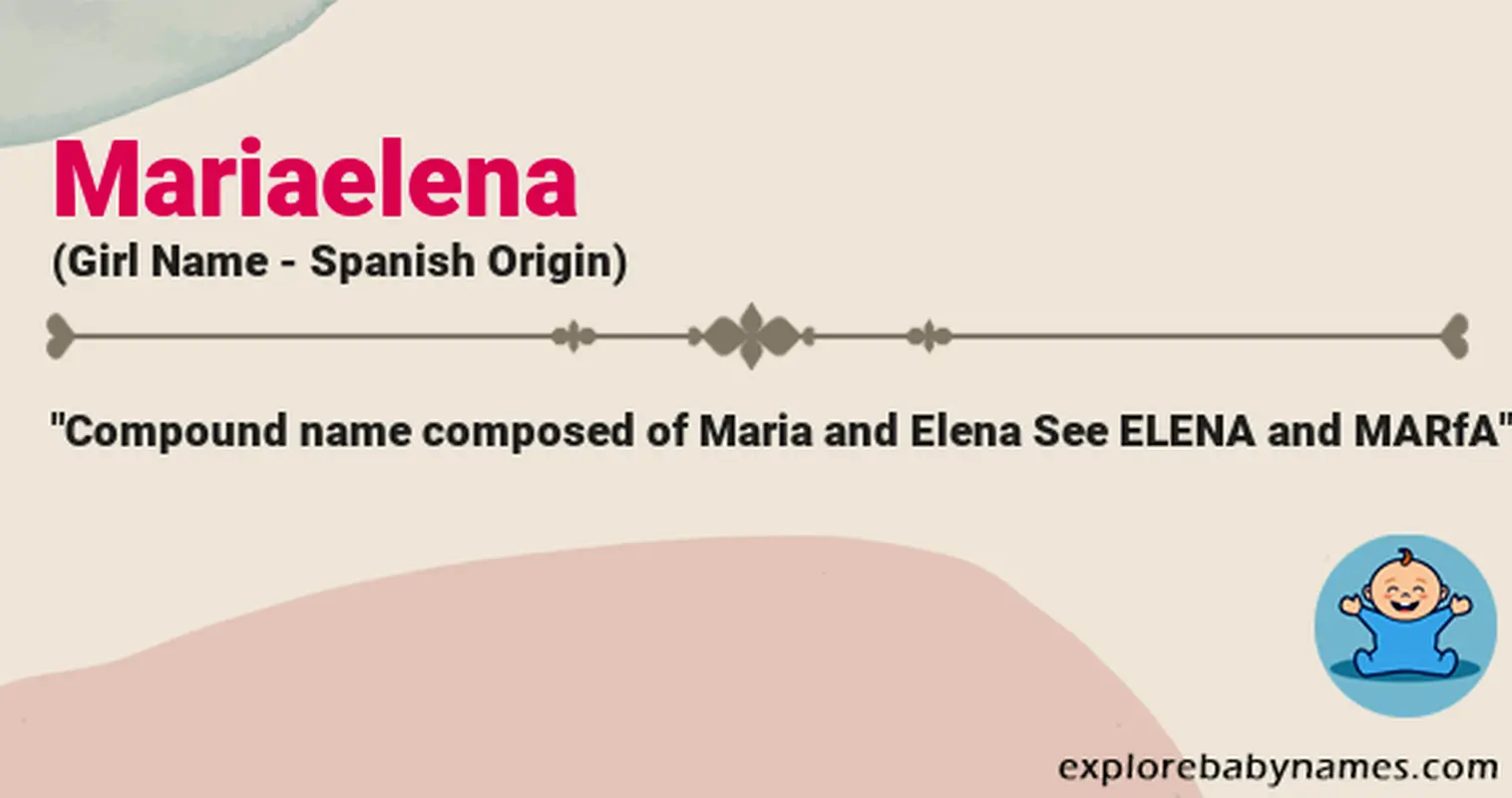Meaning of Mariaelena