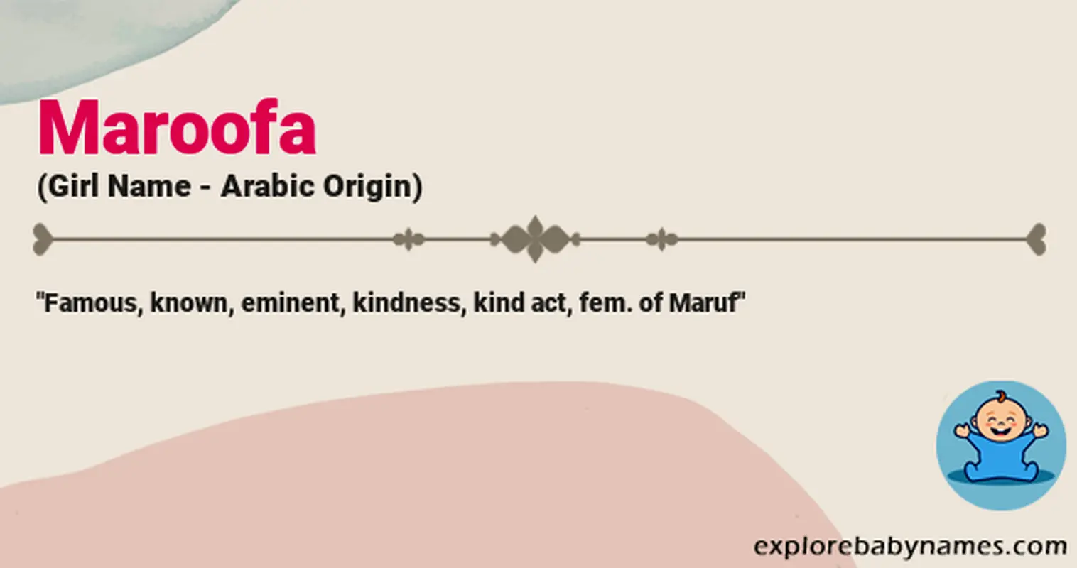 Meaning of Maroofa