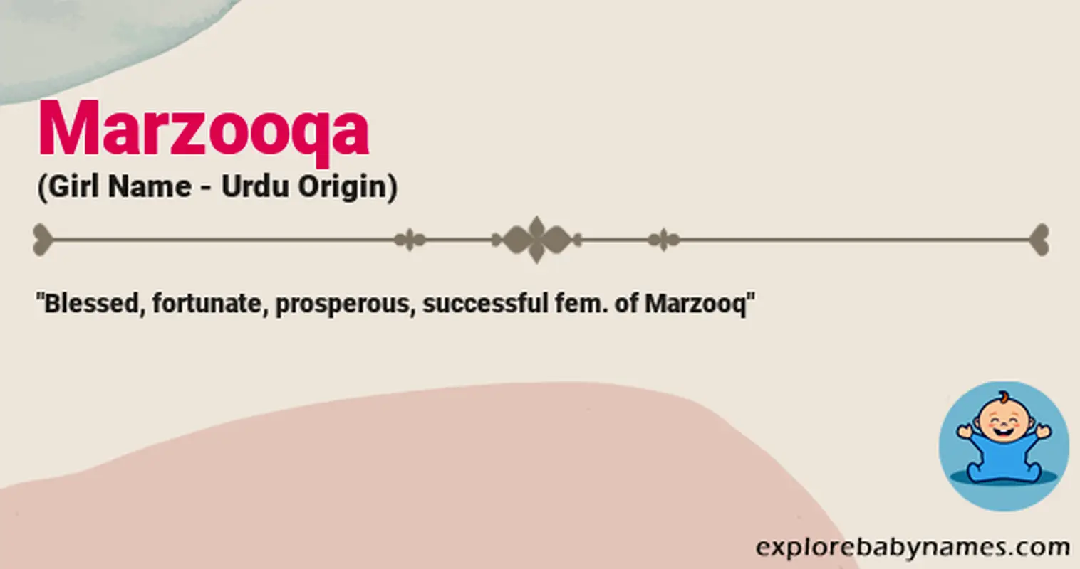 Meaning of Marzooqa