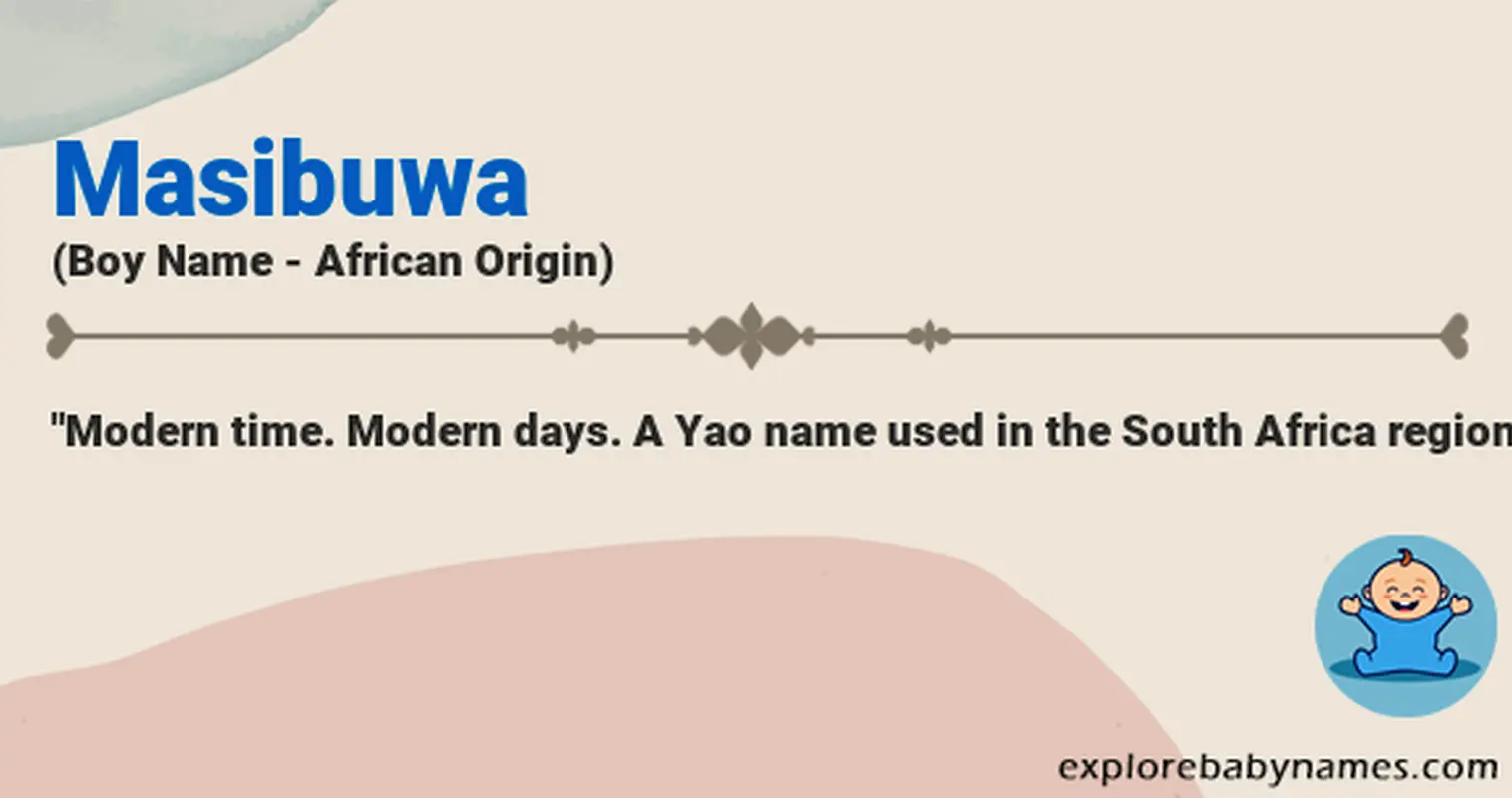 Meaning of Masibuwa