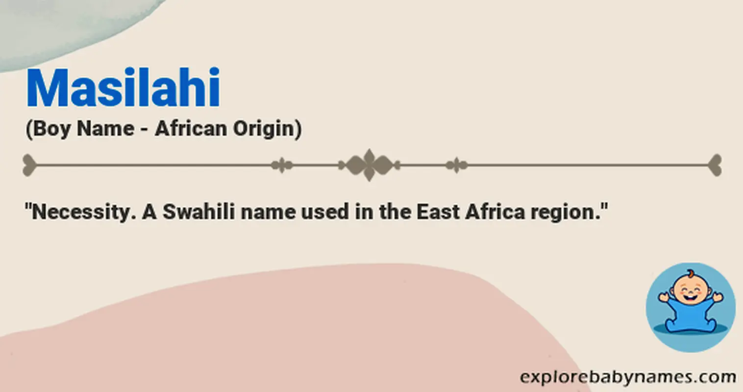 Meaning of Masilahi