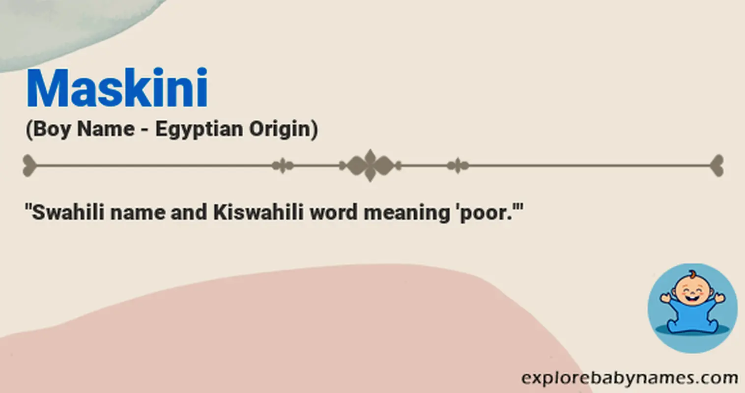 Meaning of Maskini