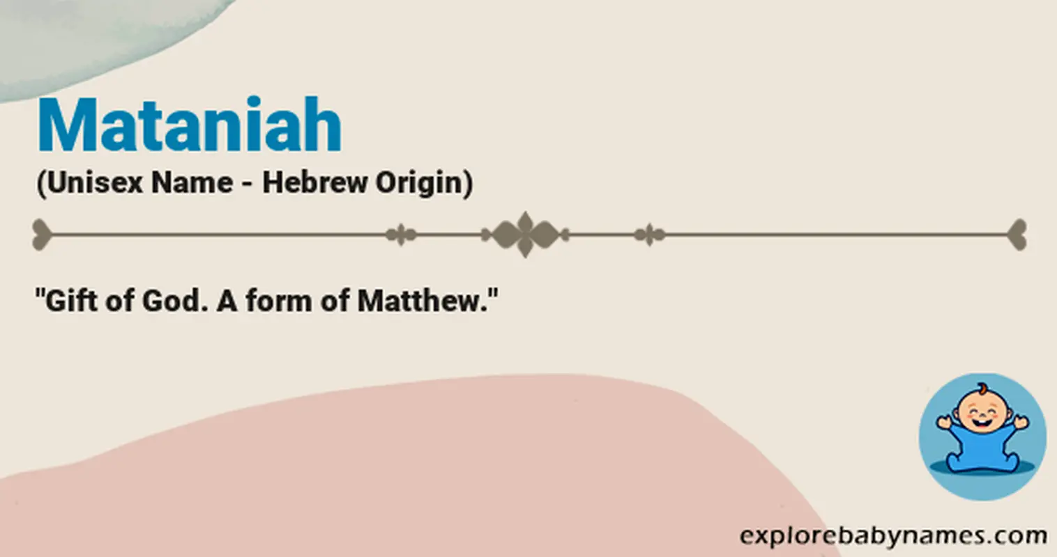 Meaning of Mataniah