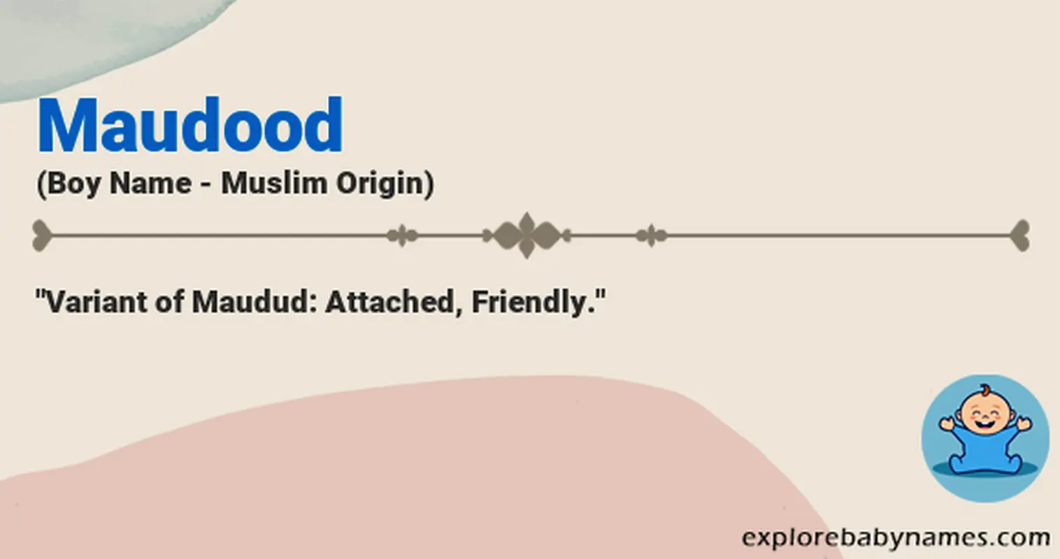 Meaning of Maudood