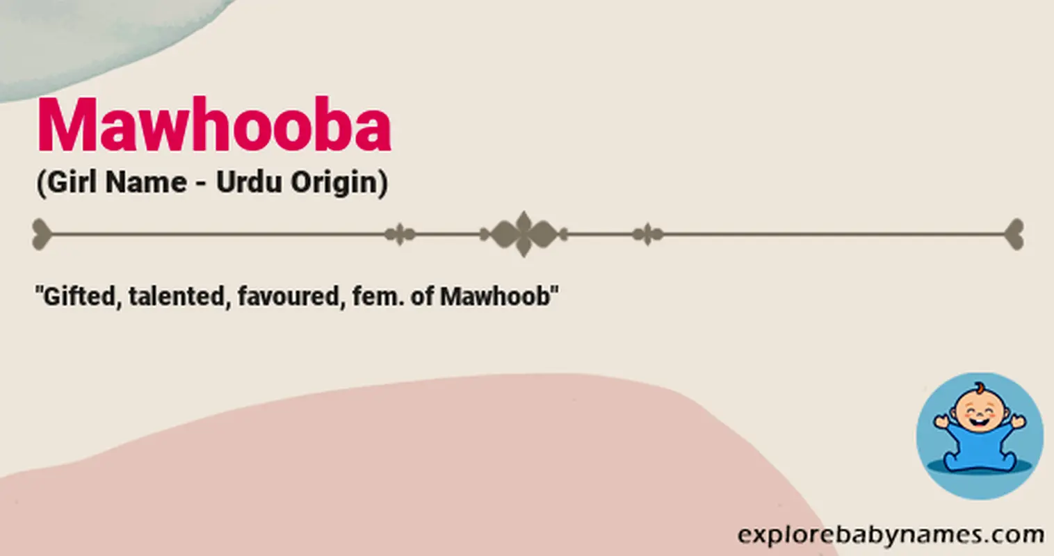 Meaning of Mawhooba