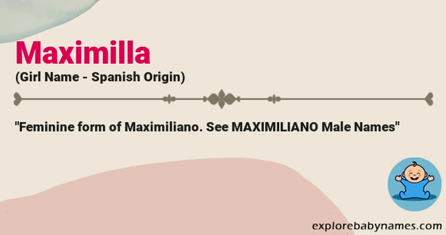 Meaning of Maximilla