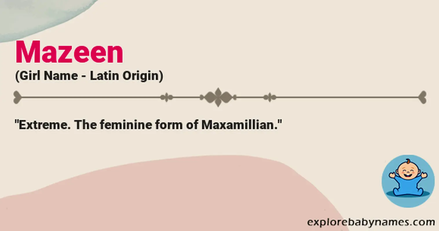 Meaning of Mazeen