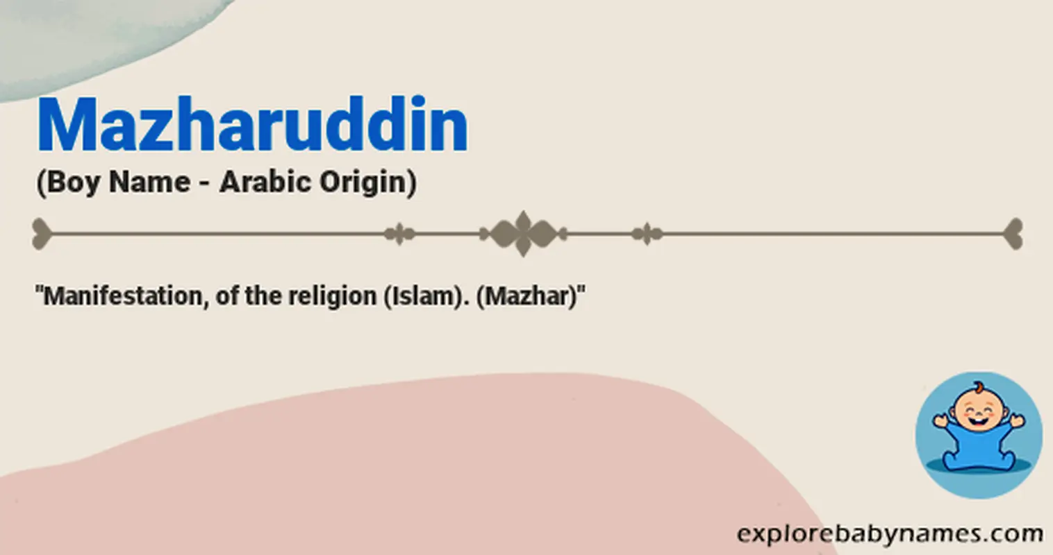 Meaning of Mazharuddin
