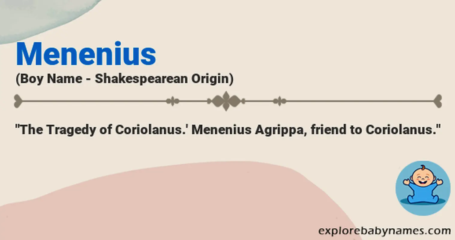 Meaning of Menenius