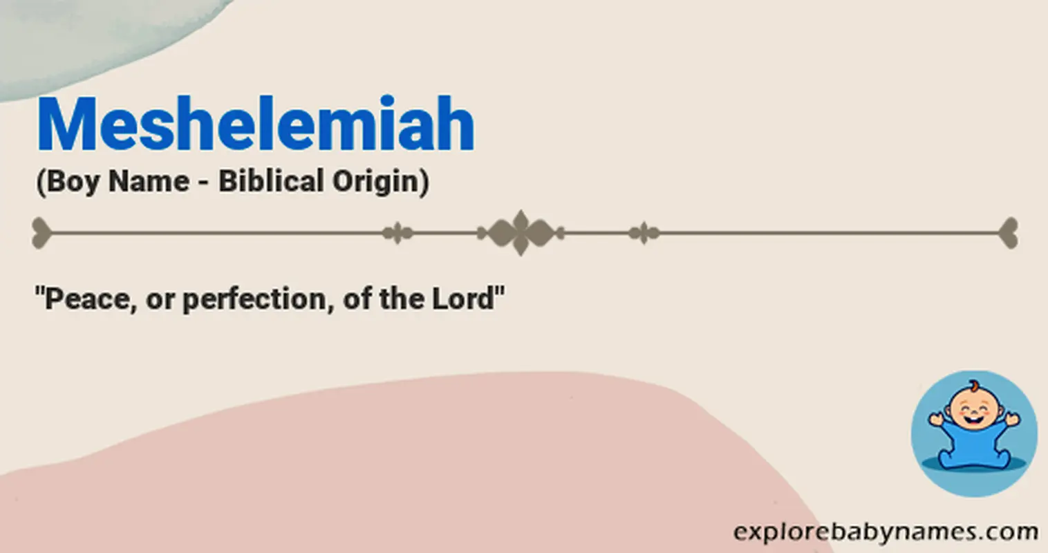 Meaning of Meshelemiah