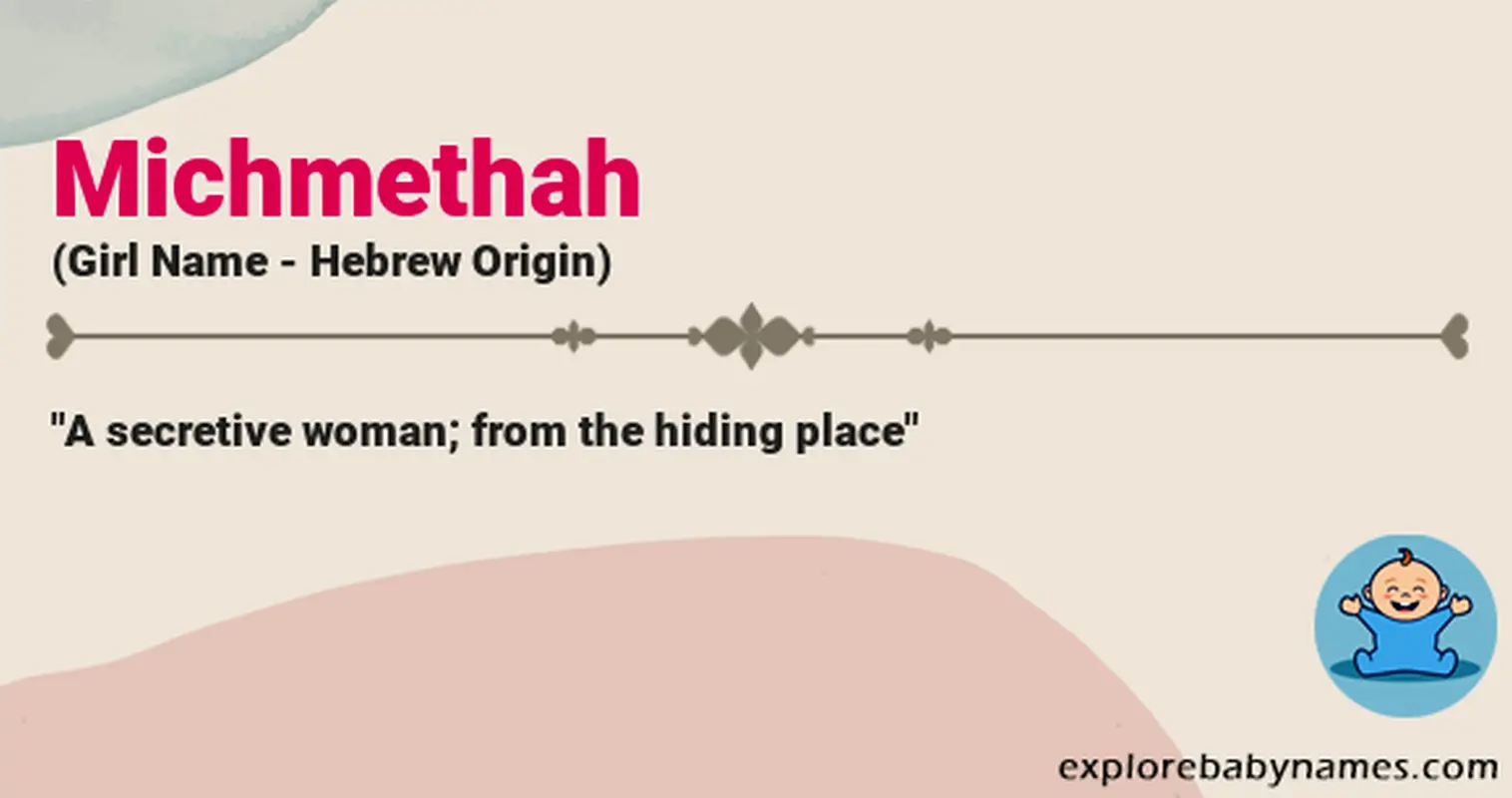 Meaning of Michmethah